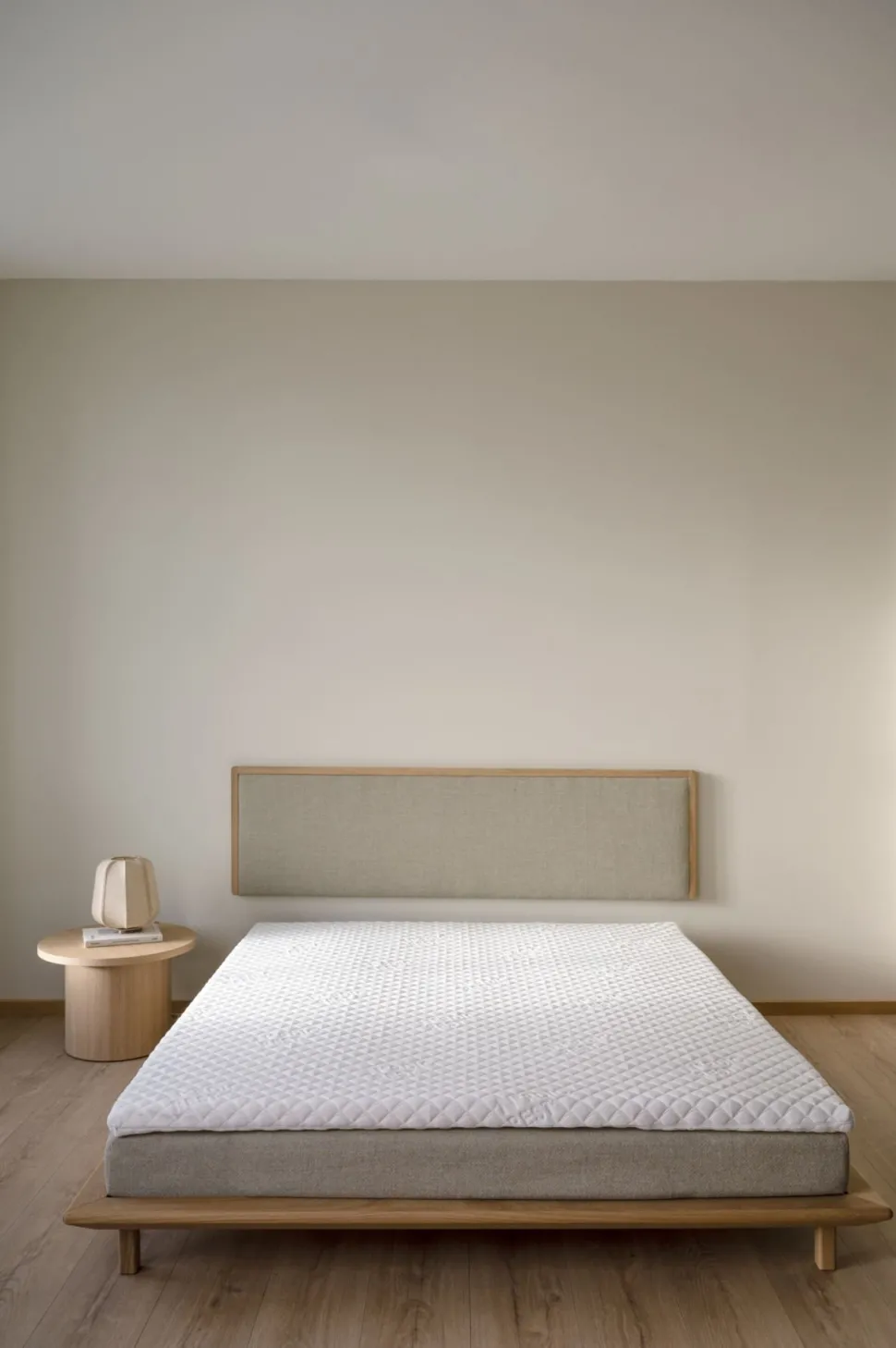 Sengegavl naturoljet beige - 199x3x55 cm