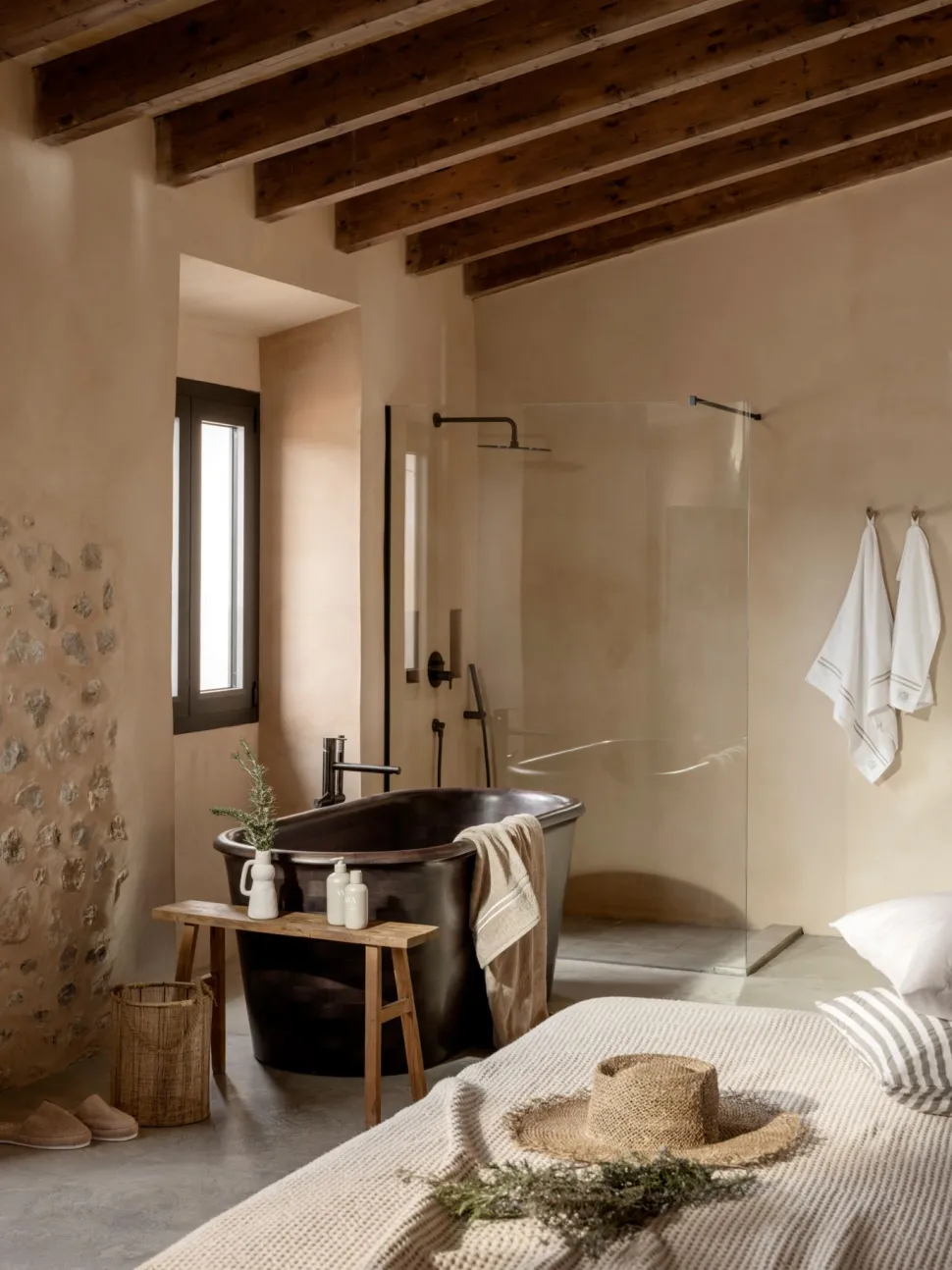Sengeteppe beige - 150x240 cm