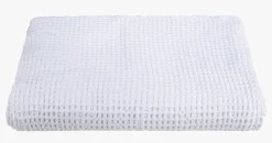 Sengeteppe hvit - 150x240 cm