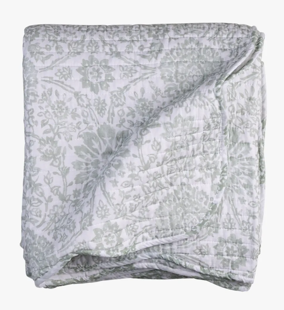 Sengeteppe lindegrønn - 150x240 cm