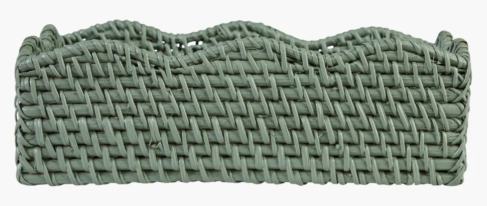 Serviettkurv grønn - 24,5x15x7,5 cm