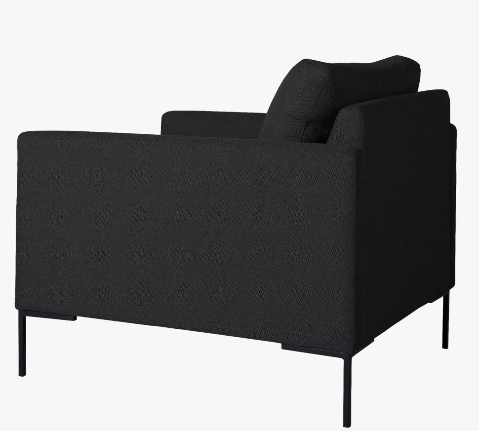 Setetrekk pakke loungestol svart - 40x40x60 cm