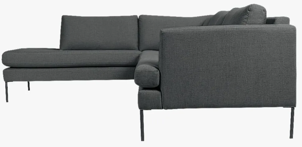 Setetrekk pakke åpen ende venstre grå - 60x60x60 cm