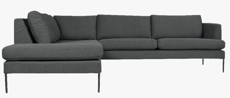 Setetrekk pakke åpen ende venstre grå - 60x60x60 cm
