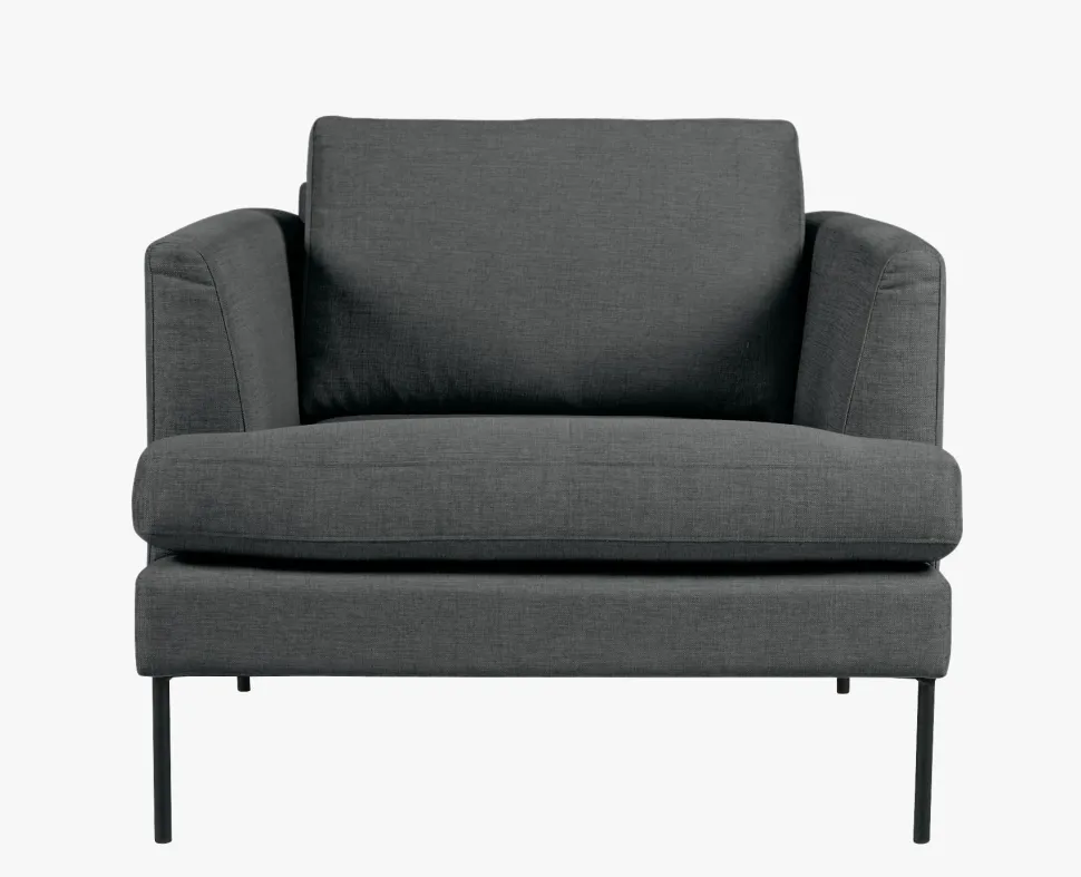 Setetrekkpakke loungestol grå - 40x40x60 cm