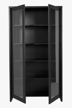 Skap svart - 100x40x183 cm