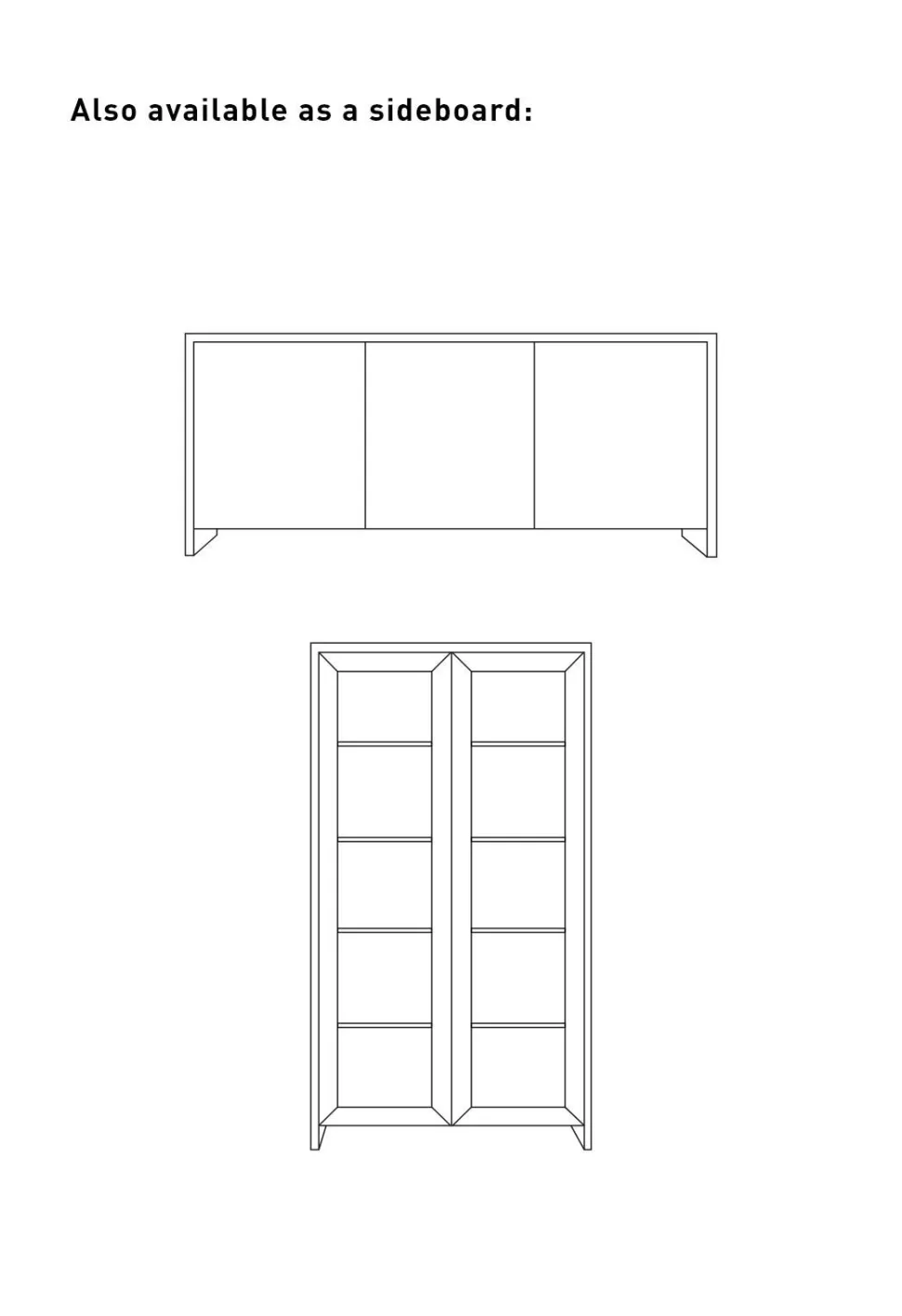 Skap svart - 100x40x183 cm