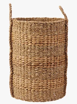 Skittentøyskurv natur - H50cm Ø37cm