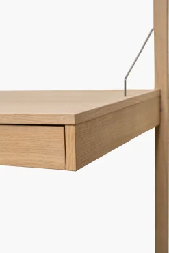 Skrivebordsmodul med skuff natur - 100x60x8 cm