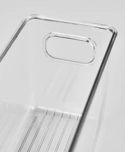 Smal oppbevaringsboks transparent - 9,7x26,5x15,5 cm