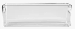 Smal oppbevaringsboks transparent - 9,7x26,5x15,5 cm