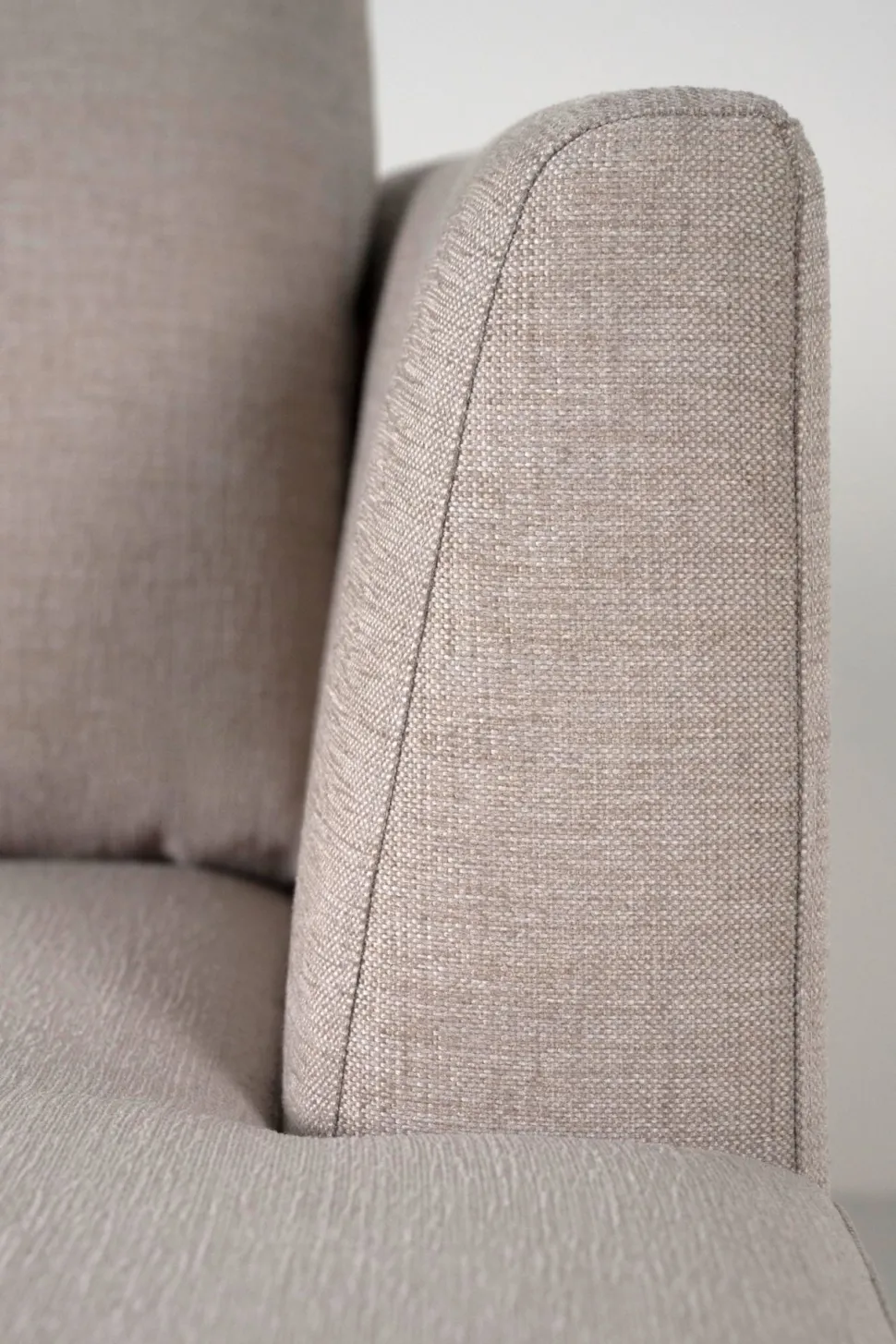 Sofa åpen ende venstre beige - 269x222x80 cm