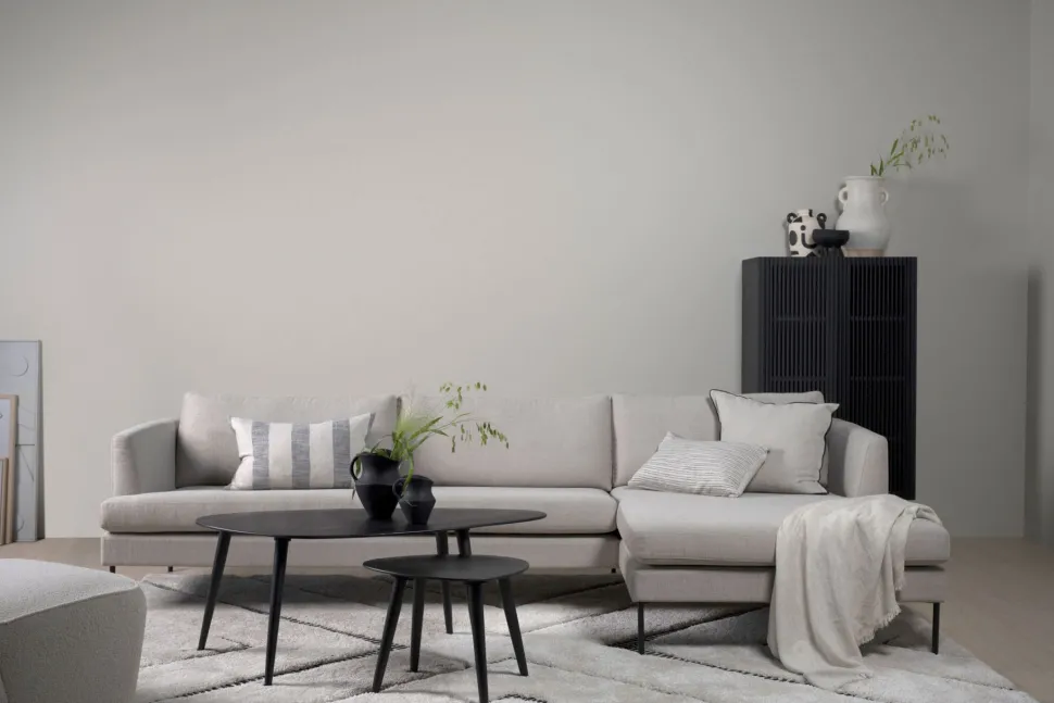 Sofa sjeselong høyre beige - 300x156x80 cm