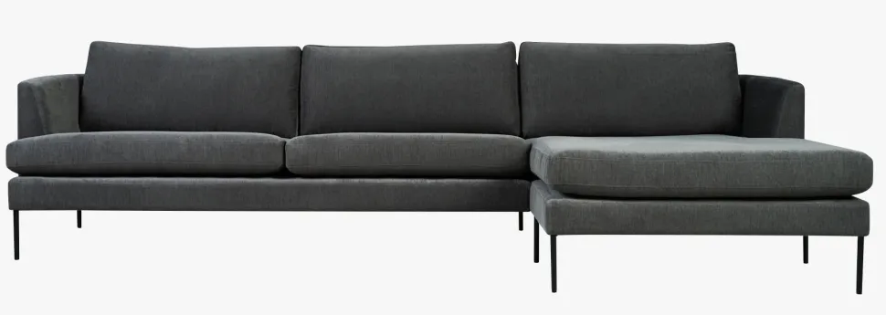 Sofa sjeselong høyre grå - 300x156x80 cm