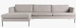 Sofa sjeselong venstre beige - 300x156x80 cm