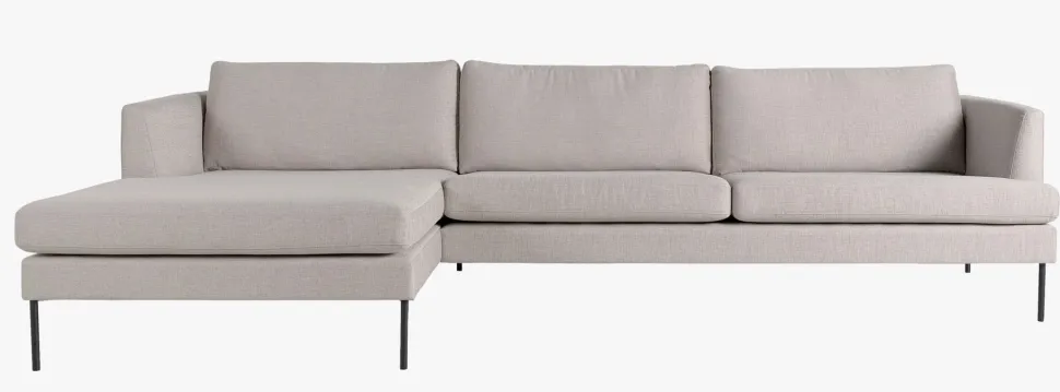 Sofa sjeselong venstre beige - 300x156x80 cm
