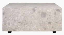 Sofabord multi grå - 75x75x35 cm