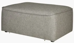 Sofamodul puff small grå - 93x64x44 cm
