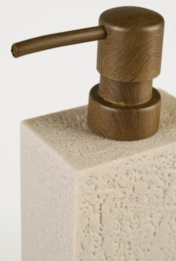 Såpedispenser sand - 8x5x18 cm