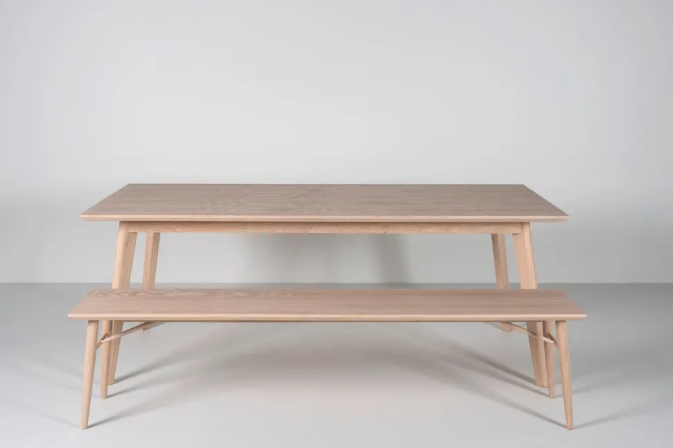 Spisebenk natur - 40x190x45 cm
