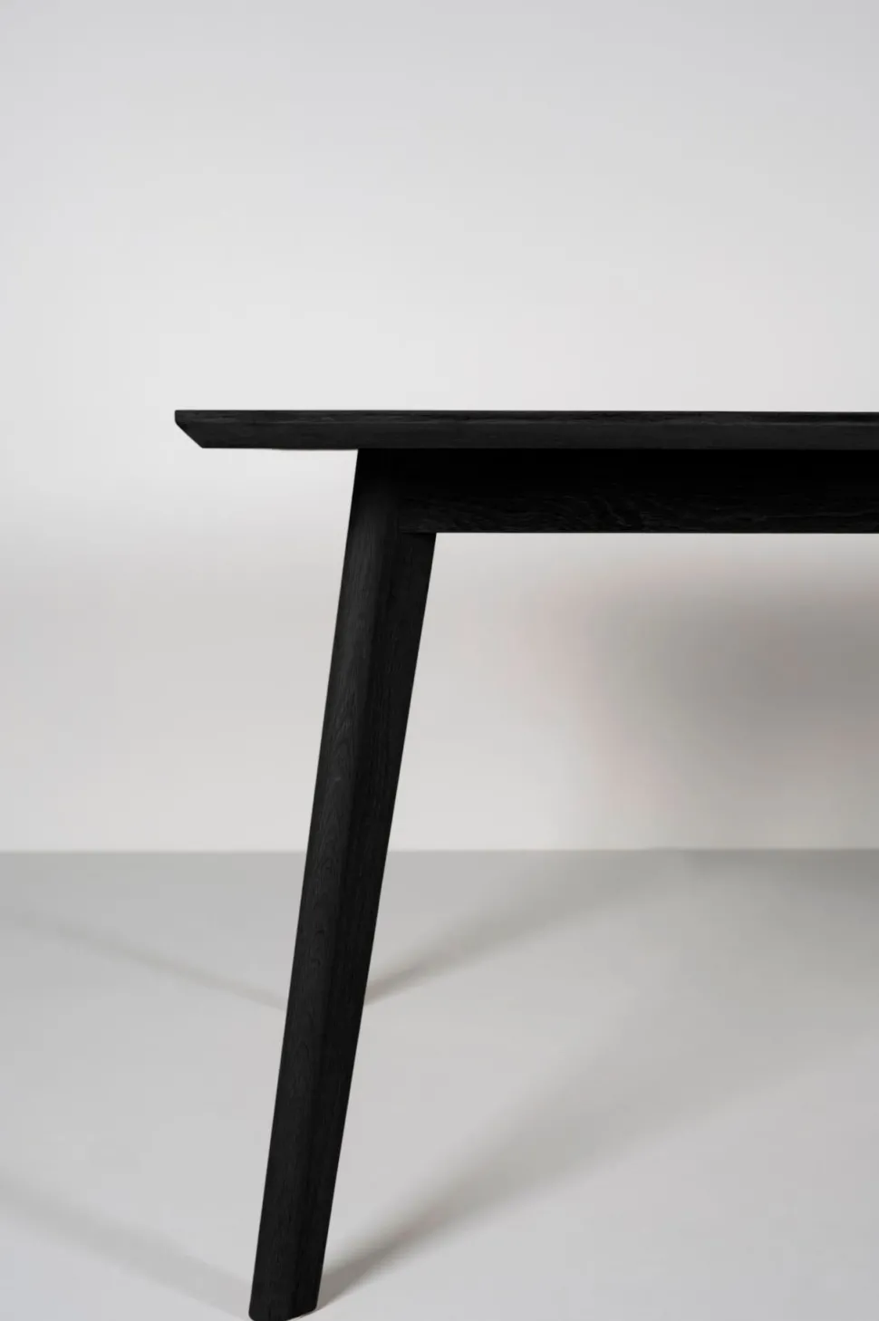 Spisebord svart - 100x200x75 cm