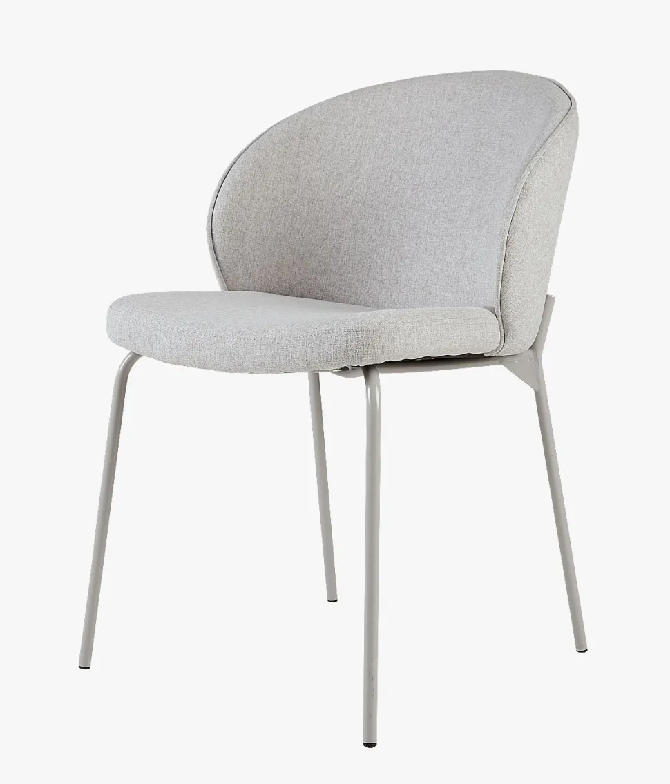 Spisestuestol lys beige - 57x49.5x80 cm