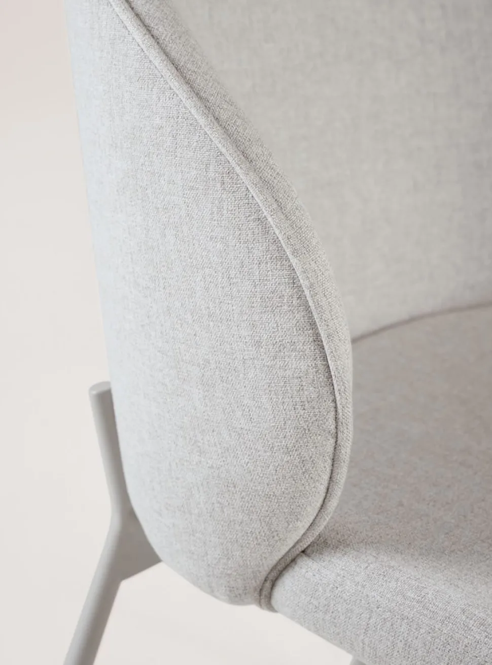 Spisestuestol lys beige - 57x49.5x80 cm