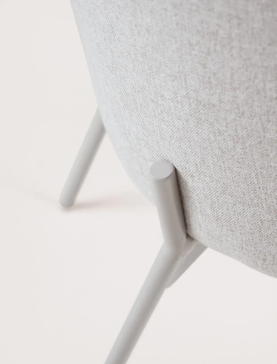 Spisestuestol lys beige - 57x49.5x80 cm