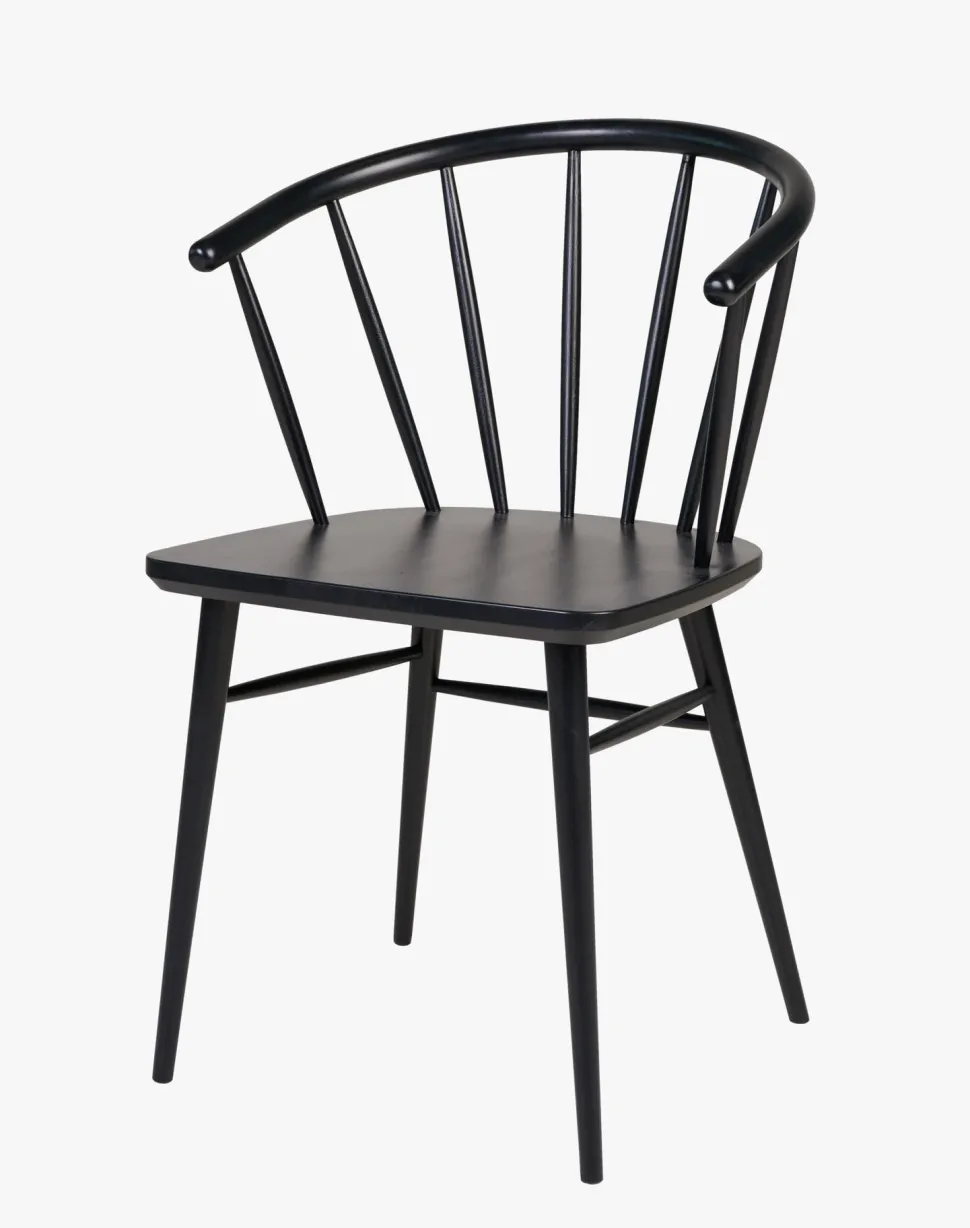 Spisestuestol svart - 53x53x81 cm