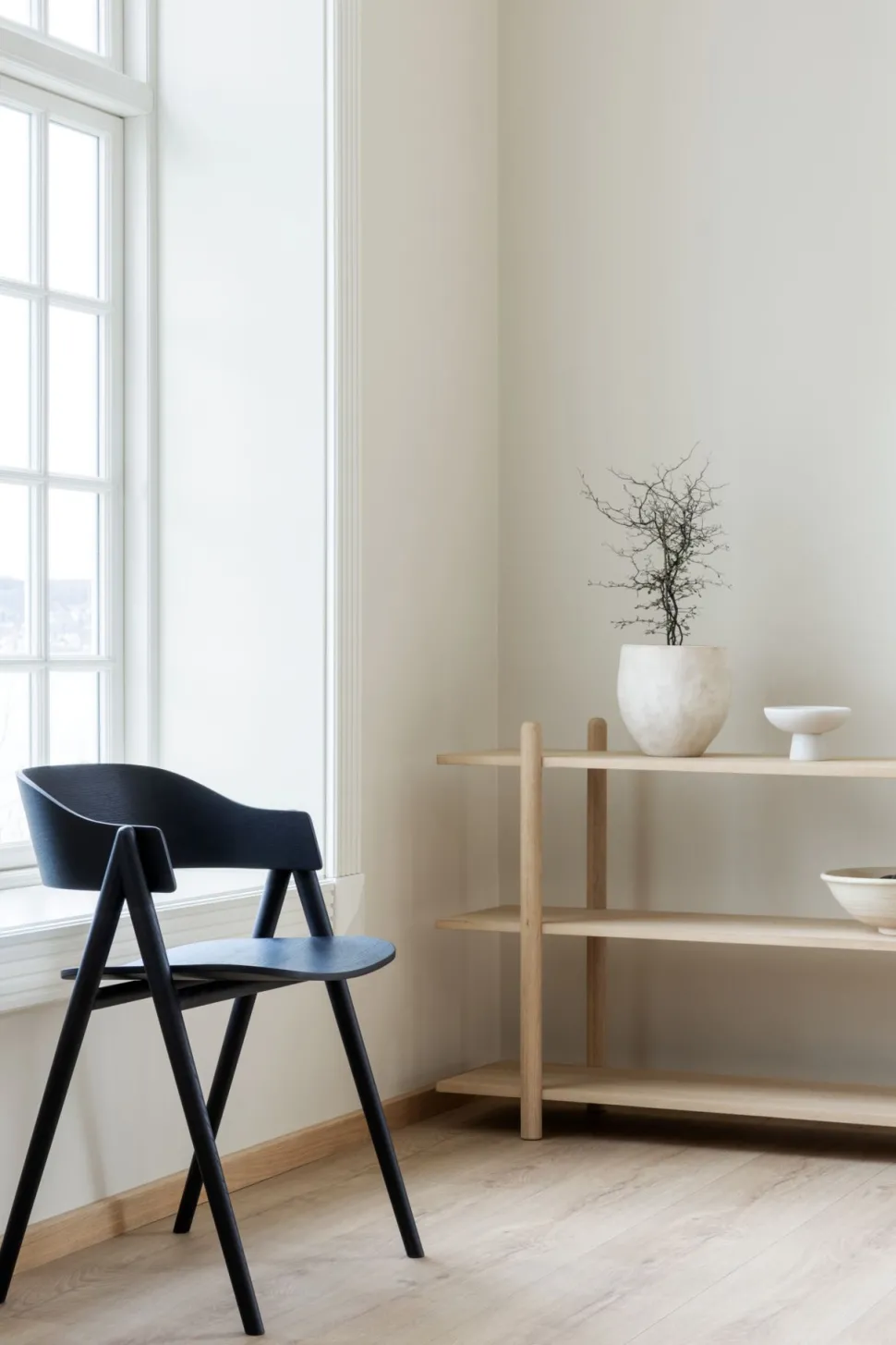 Spisestuestol svart - 54x51x74 cm