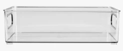Stablebar oppbevaringsboks transparent - 10x25,5x7,7 cm