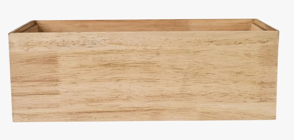 Stablebar oppbevaringsboks natur - 35x20x12 cm