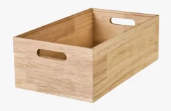 Stablebar oppbevaringsboks natur - 35x20x12 cm