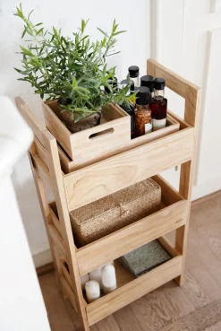 Stablebar oppbevaringsboks natur - 20x16x8 cm