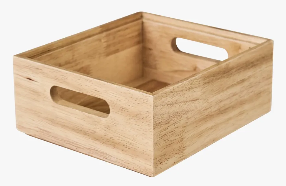 Stablebar oppbevaringsboks natur - 20x16x8 cm