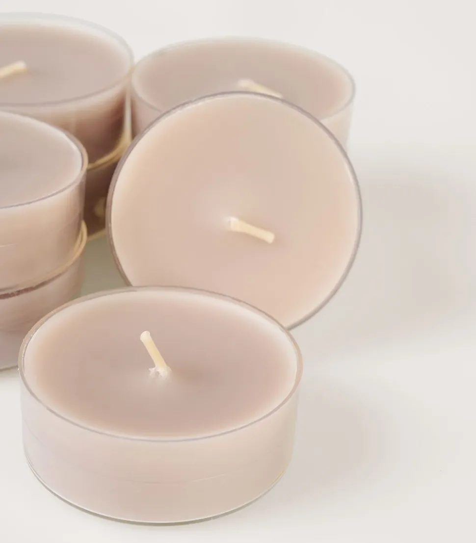 Store telys beige - 6x2 cm