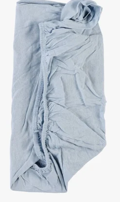 Stretchlaken lys blå - 60x120cm