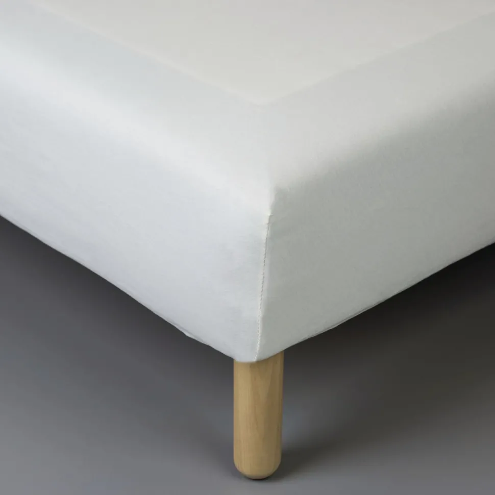 Stretchlaken offwhite - 90x200 cm