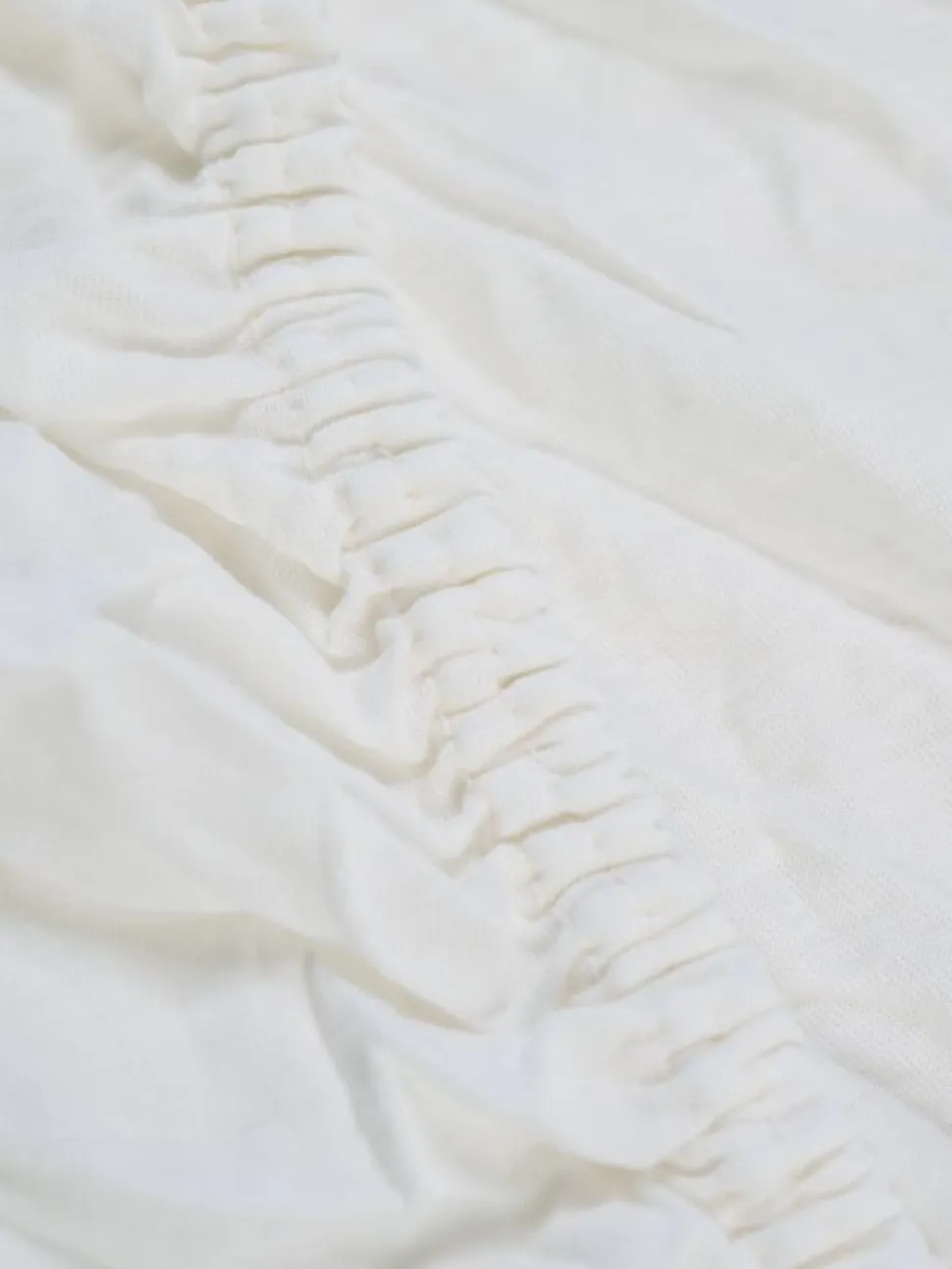 Stretchlaken offwhite - 90x200 cm