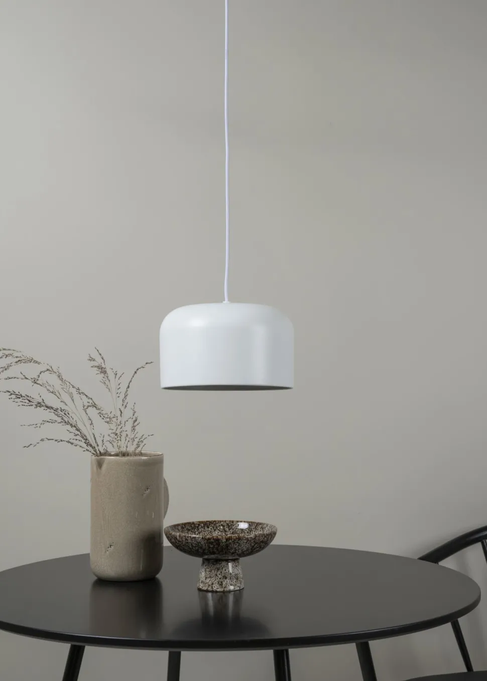 Taklampe hvit - 25x15 cm