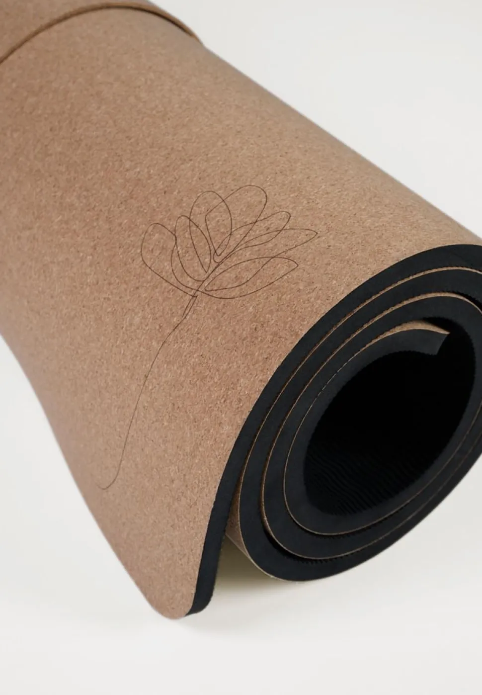 Treningsmatte natur - 61x183 cm