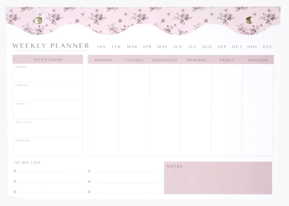 Ukeplanlegger multi beige - 21x30 cm