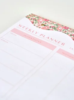 Ukeplanlegger rosa - 21x30 cm