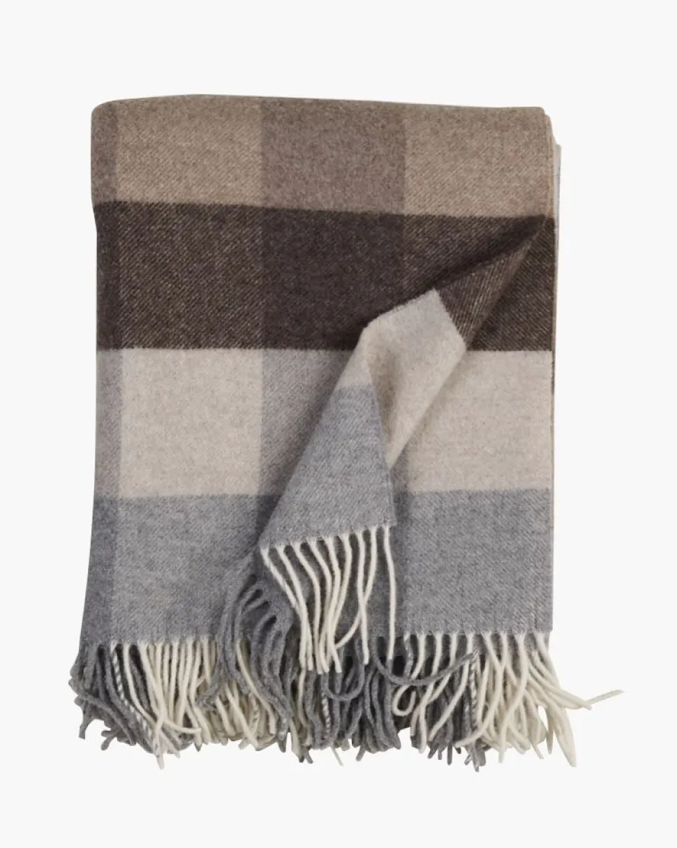 Ullpledd multi beige - 130x170 cm