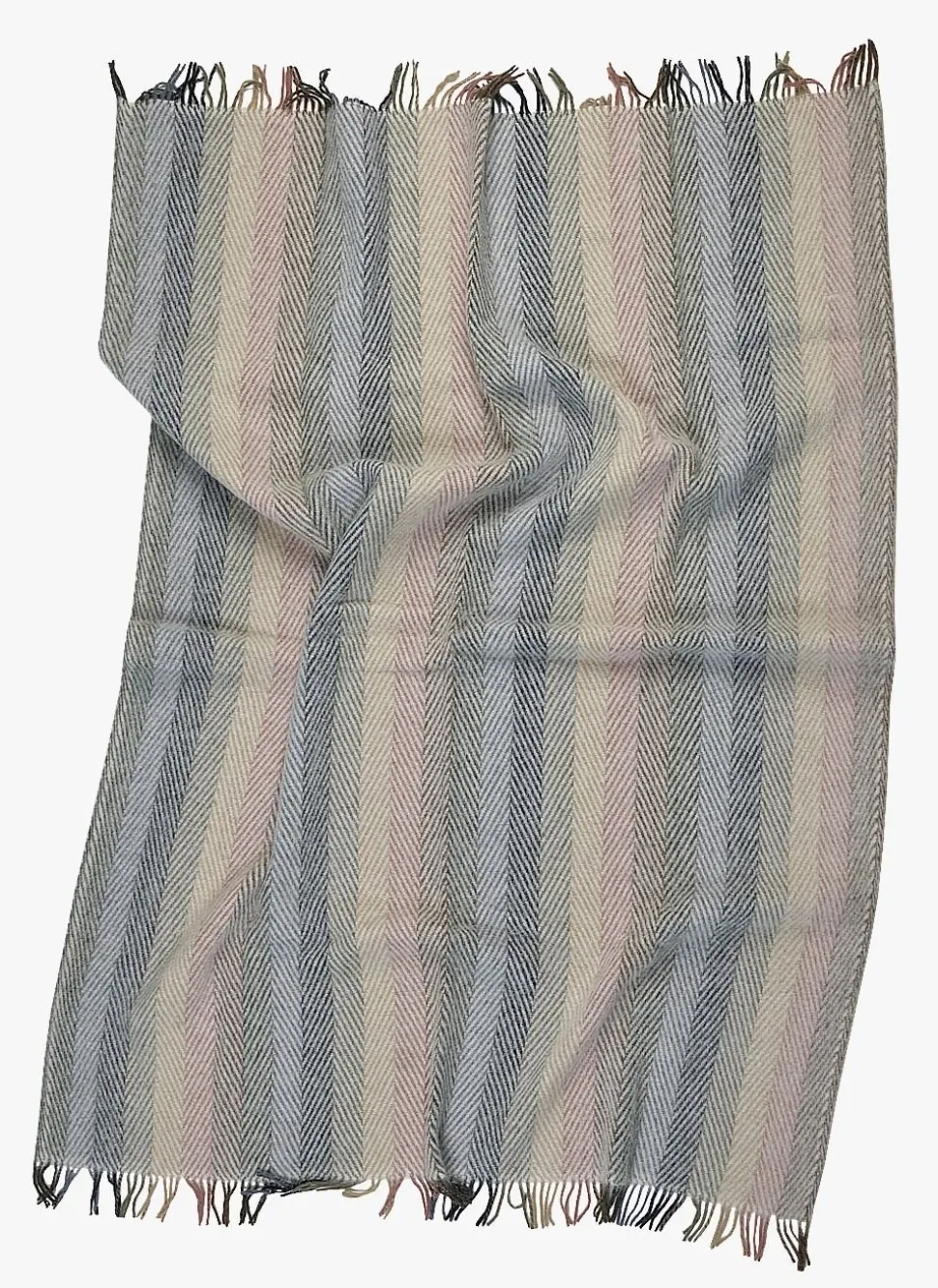 Ullpledd multi blå - 130x170 cm