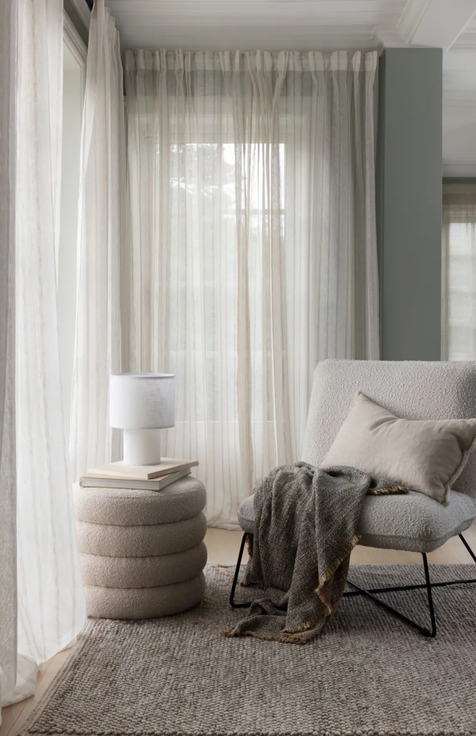 Ullteppe multi brun - 160x230 cm