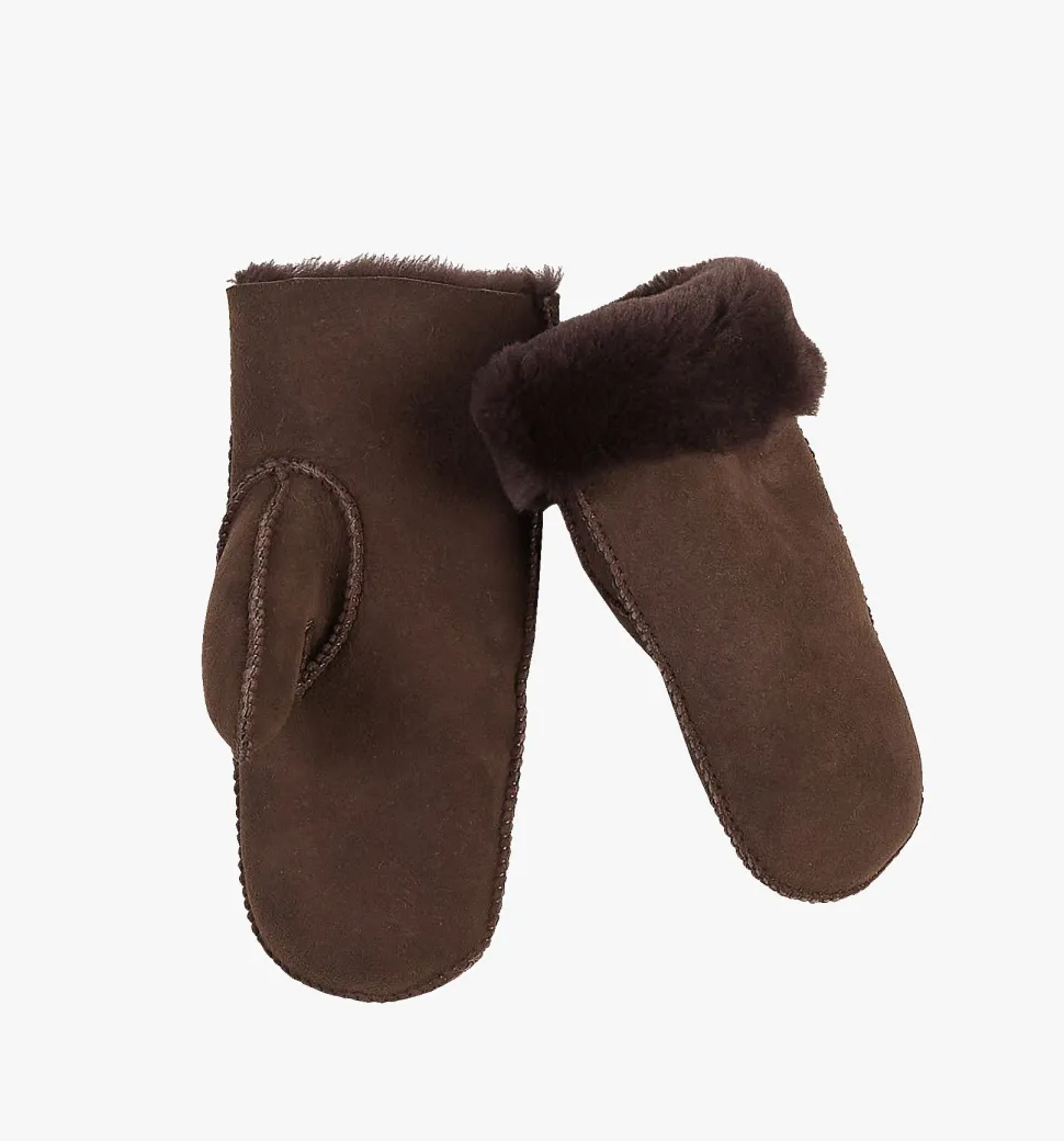 Ullvott mørk brun - one size