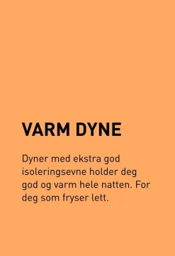 Varm dundyne hvit - 140x200 cm