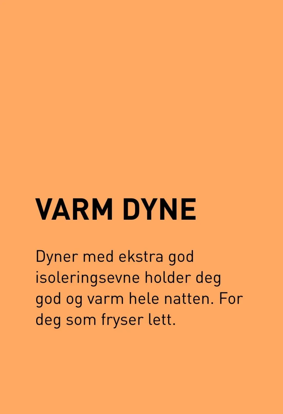 Varm dundyne hvit - 140x200 cm