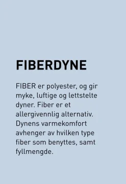 Varm fiberdyne offwhite - 140x200 cm